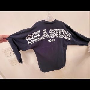Seaside long sleeve navy shirt